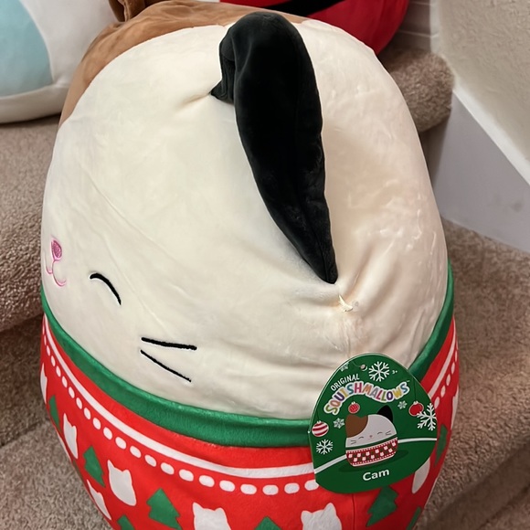 🐱 Squishmallow Cam the Christmas Sweater Cat 14” BNWT - Picture 2 of 3